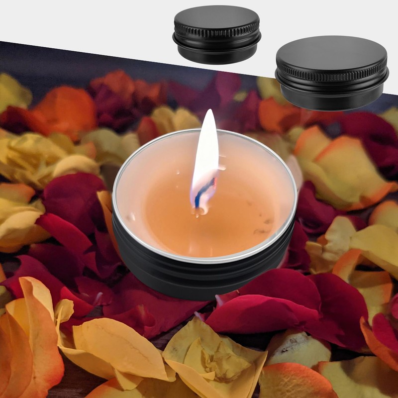 4 Pack Aluminum Tin Cans 1/2 Oz Tin Jars Containers