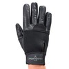Globaleather Classic Full Finger Wheelchair Gloves - Black (Medium) -