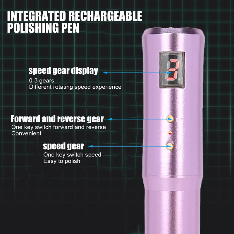 Rechargeable Electric Nail Drill Pen Portable Nail Grinding Polishing Machine