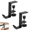 YACHUN Table Hook, Headphone Stand, Screw Type, Set of 2,