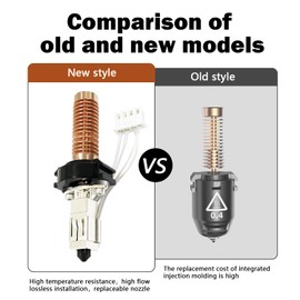 HzdaDeve Upgrade Ceramic Nozzle Hotend Kit for Adventurers 5 m Quick Removable Hot End for Adventurers 5 m Pro 0.2 mm Hardened Nozzle High Speed Print Head for Flashforge Printer Accessories