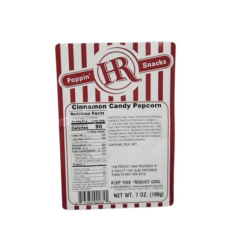 Cinnamon Popcorn | 6 Pack | HR Poppin' Snacks -