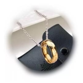 Dtup Anillo Único Tolkien Señor De Los Anillos Con Cedena