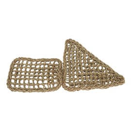 Reptile Lizard Bearded Dragon Hammock Lounger Grass Fibers Soft Reptile Climbing Hammock for Geckos Hermit Crabs