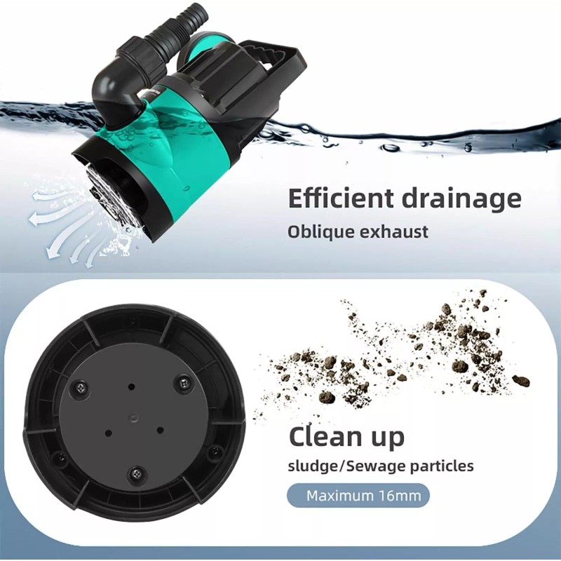 Prostormer Sump Pump, 2000GPH 1/2 HP Submersible Water Pump with