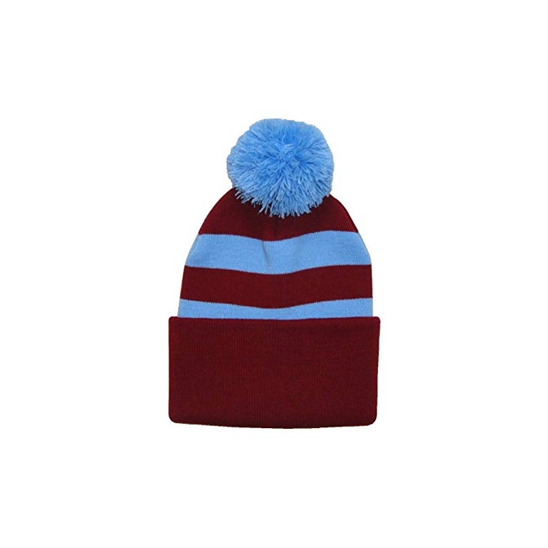 Arena Scarves Aston Villa Fans Bobble Hat in Claret and
