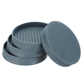 PATIKIL 3.3 Inch Rubber Furniture Pads, 8 Pack Non-Slip Furniture Coasters Round Anti Skid Caster Cups Furniture Feet Cup Floor Protectors for Bed Couch Stoppers, Gray