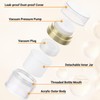 Segbeauty 4pcs 0.34oz Glass Roller Bottles for Essential Oils 10ml,