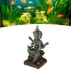 Aquarium Buddha Statue Decoration Resin Aquascaping Fish Tank Meditating Buddha