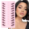 Glowing Win Half Eyelashes, Artificial Eyelashes, Natural False Eyelashes, 10