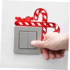 OSALADI 4sets Unique Christmas Decor Cane Candy Wall Stickers Decorative