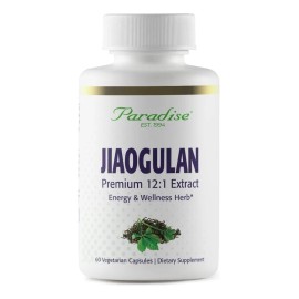 Paradise Jiaogulan Extracto Premium 121 60 Cpsulas 250 Mg Gynostemma Pentaphyllum Sin Sabor