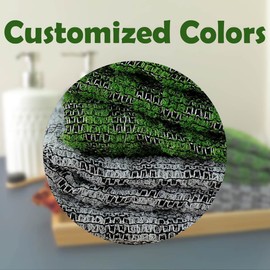 myHomeBody Extra Long Exfoliating Cloth | Exfoliating body scrub | Exfoliating Towel | Graphite Gray and Forest Green Checks with 3D texture, set of 2 with bonus facial brush