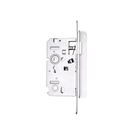 Alsace Lock with Locks, Axle 55 mm, Hole Spacing 72 mm, Square 8 mm, Right, Grey