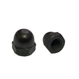 Black Stainless Steel Dome Nuts M3 M4 M5 M6 M8 M10 Pack of 6 pcs (M3)