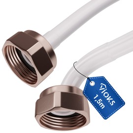 VIOKS Inlet Hose Extension for Washing Machine Dishwasher 1.5 m Washing Machine Hose Extension Diameter 19 mm Inlet Hose Extension Type: Straight/Angled