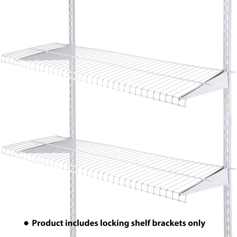 Wonderjune Adjustable Locking Shelf Bracket 16 Inch Shelf Brackets Heavy