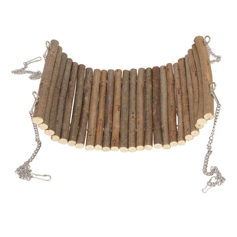 Hamster Wooden Swing Natural Large Space Climbing Playing Hamster Swing