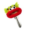 macaroni edge mascot with yarn mascot key cover, key case,