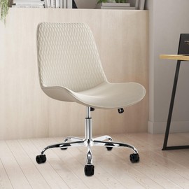 Frassie Office Gaming Chair Metal Base Replacement with Bottom Plate Stand Cylinder, 5 Wheels (Silver)