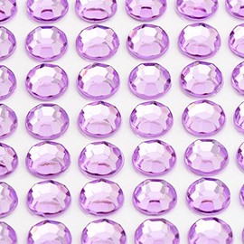 Italian Options - 3mm Lilac Diamante Rhinestone Gem Crystal Stickers (176 pcs)