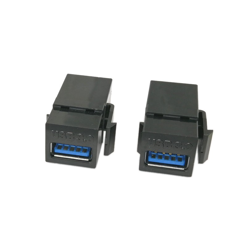 USB 3.0 Keystone Jack Inserts, zdyCGTime (2-Pack) USB 3.0 Adapters