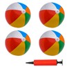 Golgner Pack of 4 Water Balls, Inflatable Colourful 30 cm