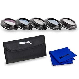 Ultimaxx 7 Piece Drone Camera Filter Bundle Kit for DJI Mavic Quadcopters Includes: ND4, ND8, ND16, UV, and CPL Filter, Cleaning Cloth, and Carrying Case; Made of Aluminum Alloy