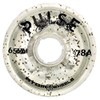 ATOM SKATES Quad Roller Wheels/Outdoor/Hardness 78A / 65x37 Glitter Clear