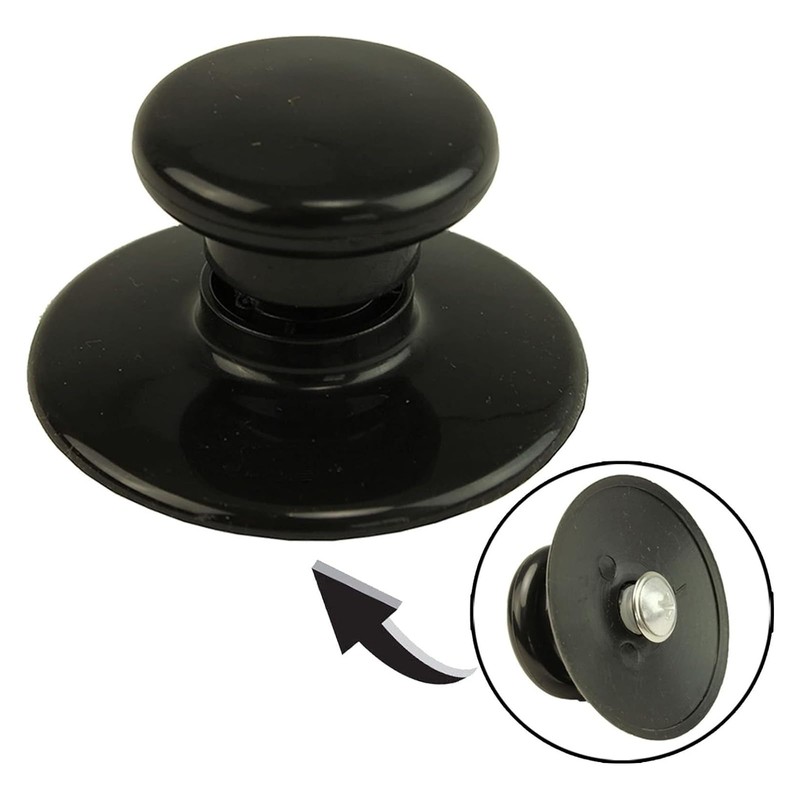 SPARES2GO Glass Lid Knob & Safety Skirt compatible with Morphy