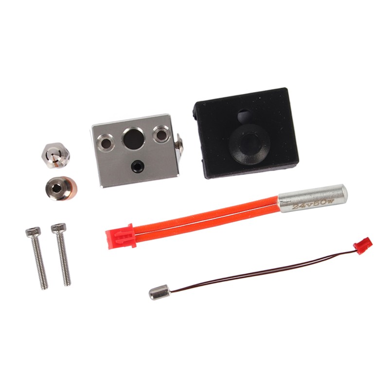 Hot End Extruder Nozzle Kit Heat Resistant Nickel Copper Plated