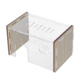 Kisangel Hamster Transparent Hiding Place Practical Hamster House Household Hamster Hideout Hamster Nest Household Hamster House Hamster Supplies Hamster Habitat Hide Rat Habitat Acrylic