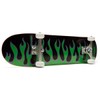 CCS Flames Skateboard Complete - Black/Green - 8.125" x 32.00"