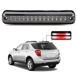 AQEEI High Mount Stop Light Led 3rd Brake Light Center Stop Cargo Tail Light Fit For Chevrolet 1988-2000 Third Rear Cab Roof Center Tail Cargo Lamp Chrome+Smoke Lens