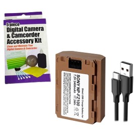 Synergy Digital Accessory Kit, Compatible with Sony a9 II Digital Camera Includes: SDNPFZ100 Battery, ZELCKSG Care & Cleaning
