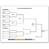 8 Player Erasable Blind Draw Double Elimination Tournament Bracket Chart