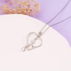Flyow Nurse Necklace for Women, 925 Sterling Silver Cross Stethoscope