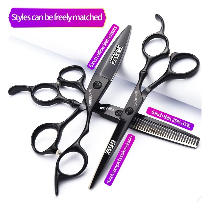 SHARONDS 440C Hair Cutting Scissors Set, Hair Scissors, Thinning Scissors,