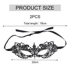 Lace Sexy Eye Band, Venetian Mask, Women's Lace Mask, Sexy Masquerade Mask, Sexy Lace Eye Mask, Women's Lace Mask, Blindfold, Eye Mask, Black Fashion Eye Mask, Pack of 2