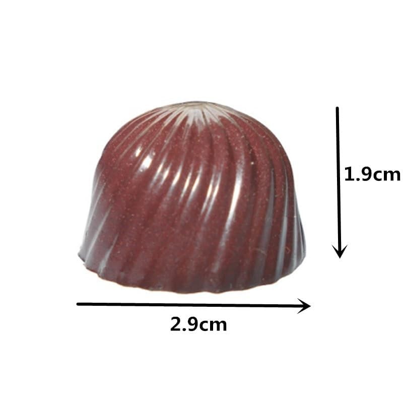Polycarbonate 21 Cups Chocolate Bomb Mold Spiral Bullet Chocolate Bon