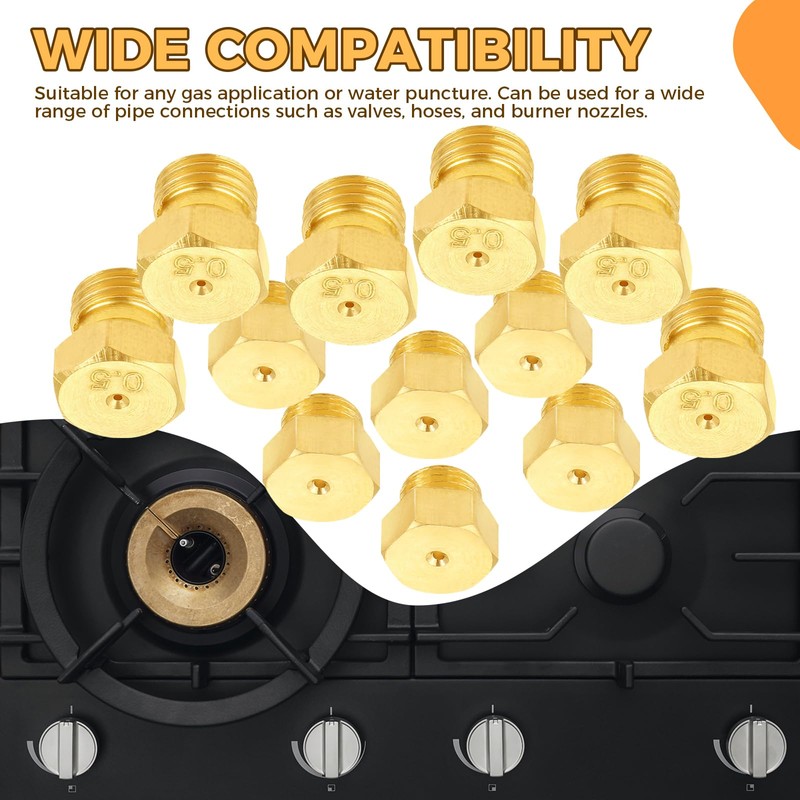 20 Pcs Propane Gas Orifice Nozzle Conversion Kit for Water