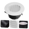 TEHAUX Round Air Conditioner Vent Cover Adjustable Soffit Air Exhaust