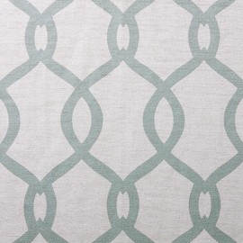 EXCLUSIVE HOME Kochi Light Filtering Linen Blend Grommet Top Curtain Panel Pair, 54"x108", Seafoam