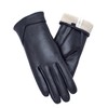 Vislivin Womens Leather Gloves Touch Screen Winter Glove Warm Driving