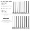 Neiko 10079A Extra Long Allen Hex Bit Socket Set, 18