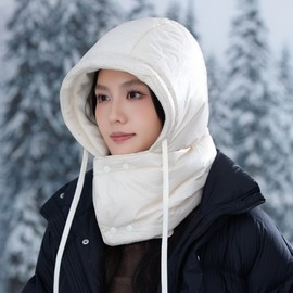 Unisex Padded Winter Earflap Hat Balaclava for Camping LF2900 - One Size YardMm2474 Dark Gray 3ea