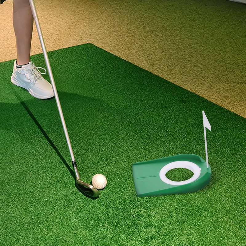 Toddmomy 2pcs Golf Putting Cup and Flag: Plastic Golf Practice