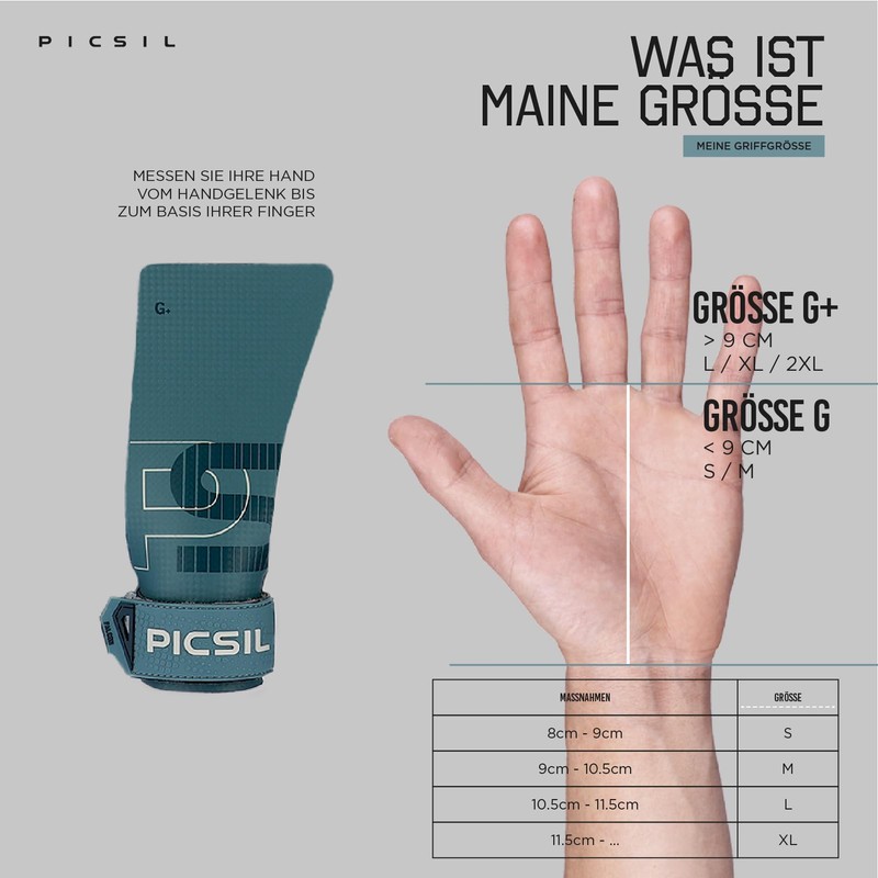 PICSIL Falcon Gloves + Wristbands + Bag, Carbon Fibre Material,