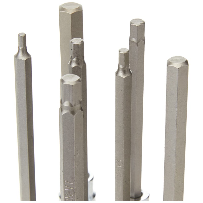 US PRO Extra Long Hex Bit Socket Set 3/8" Dr
