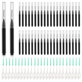 Interdental Brush, 100Pcs Soft Braces Brush Set, 40Pcs Tooth Flossing Head for Oral Hygiene Tooth Cleaning with 60pcs Disposable Braces Flossers Tooth Cleaning Tool (Stylish Colors,Multiple Sizes)